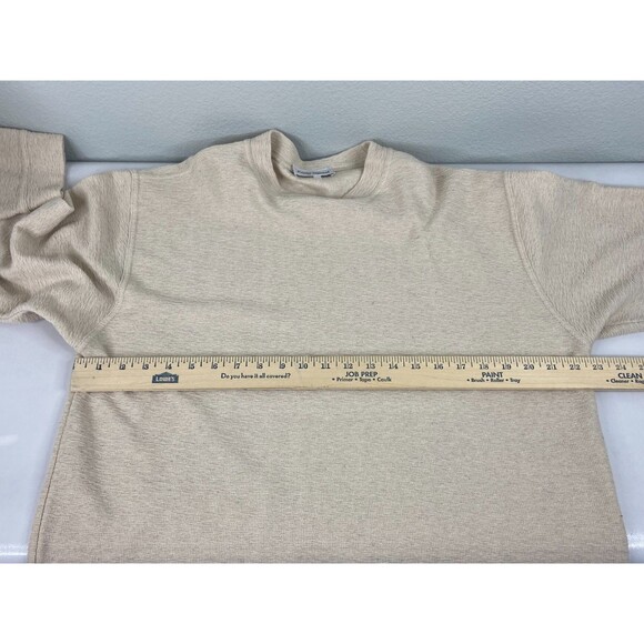 Paolo Valenzie Ben XL Tan Sweater Italy Textured Long Sleeve - Picture 8 of 9